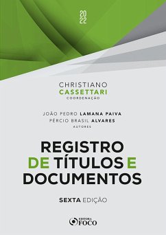 Registro de títulos e documentos (eBook, ePUB) - Cassettari, Christiano; Paiva, João Pedro Lamana; Alvares, Pércio Brasil
