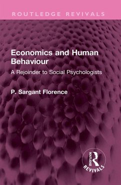 Cover Economics and Human Behaviour (eBook, PDF)