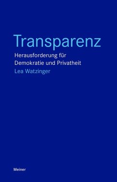 Transparenz (eBook, PDF) - Watzinger, Lea