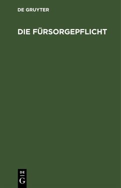 Cover Die Fürsorgepflicht