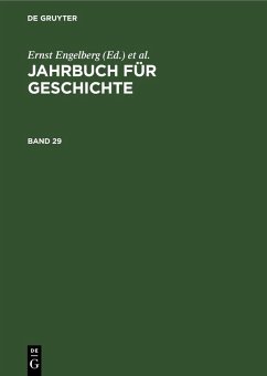 Cover Jahrbuch für Geschichte. Band 29