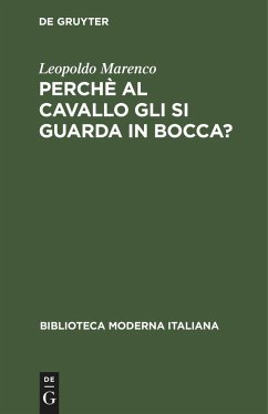 Perchè al cavallo gli si guarda in bocca? - Marenco, Leopoldo