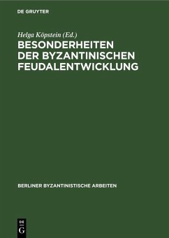 Cover Besonderheiten der Byzantinischen Feudalentwicklung