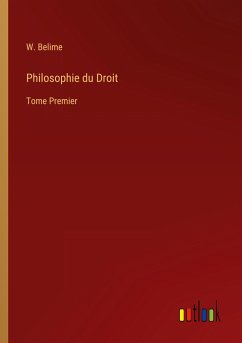 Philosophie du Droit - Belime, W.