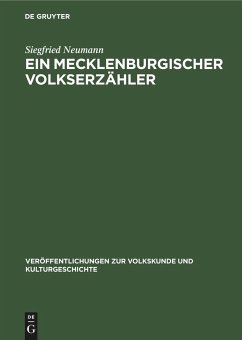 Ein Mecklenburgischer Volkserzähler - Neumann, Siegfried