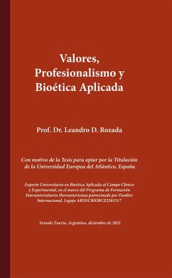 Cover Valores, profesionalismo y bioética aplicada (eBook, ePUB)
