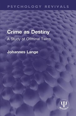 Cover Crime as Destiny (eBook, ePUB)