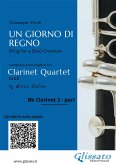 Bb Clarinet 2 part of &quote;Un giorno di regno&quote; for clarinet quartet (fixed-layout eBook, ePUB)