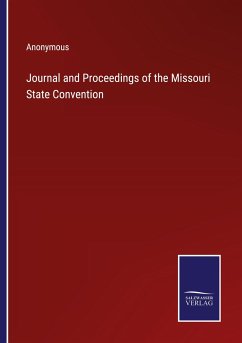 Cover Journal and Proceedings of the Missouri State Convention