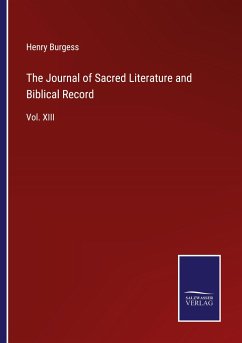 The Journal of Sacred Literature and Biblical Record - Burgess, Henry