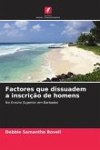 Factores que dissuadem a inscrição de homens