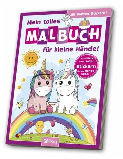 Cover Malbuch mit Stickern: Einhorn