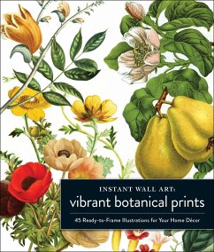 Instant Wall Art Vibrant Botanical Prints - Adams Media