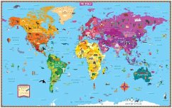 Rand McNally Kids' Illustrated World Wall Map - Folded - Rand Mcnally