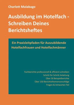 Cover Ausbildung im Hotelfach - Schreiben Deines Berichtsheftes