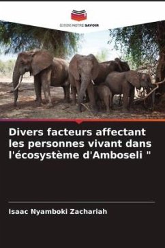 Divers facteurs affectant les personnes vivant dans l'écosystème d'Amboseli 