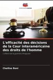 L'efficacité des décisions de la Cour interaméricaine des droits de l'homme