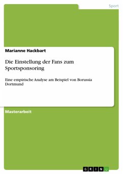 Die Einstellung der Fans zum Sportsponsoring (eBook, ePUB)