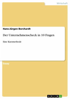 Der Unternehmenscheck in 10 Fragen (eBook, ePUB) - Borchardt, Hans-Jürgen
