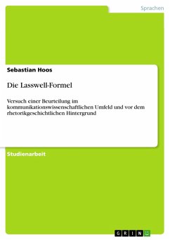 Die Lasswell-Formel (eBook, ePUB)