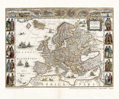 Historische Karte: Europa (1635) 1657 [gerollt] - Blaeu, Willem Janszoon