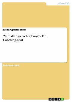 "Verhaltensverschreibung" - Ein Coaching-Tool (eBook, ePUB)