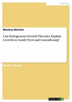 Can Endogenous Growth Theories Explain Growth in South Tyrol and Luxembourg? (eBook, ePUB) - Bleicher, Marlene