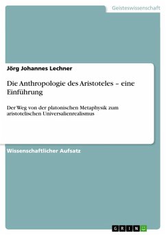 Die Anthropologie des Aristoteles - eine Einführung (eBook, ePUB)