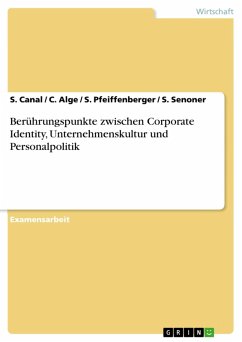 Berührungspunkte zwischen Corporate Identity, Unternehmenskultur und Personalpolitik (eBook, ePUB)
