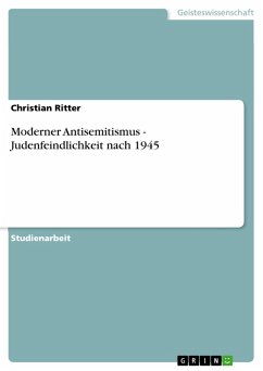 Moderner Antisemitismus - Judenfeindlichkeit nach 1945 (eBook, ePUB)