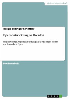Opernentwicklung in Dresden (eBook, ePUB)