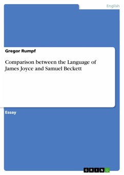 Comparison between the Language of James Joyce and Samuel Beckett (eBook, ePUB) - Rumpf, Gregor