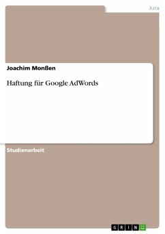Haftung für Google AdWords (eBook, ePUB)