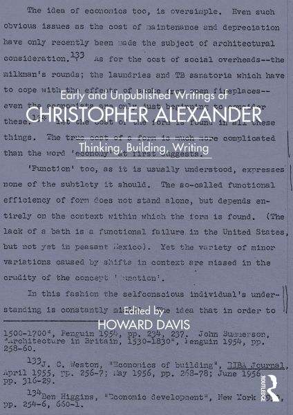 Early and Unpublished Writings of Christopher Alexander (eBook, ePUB) Early and Unpublished Writings of Christopher Alexander (eBook, ePUB)