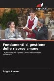 Fondamenti di gestione delle risorse umane