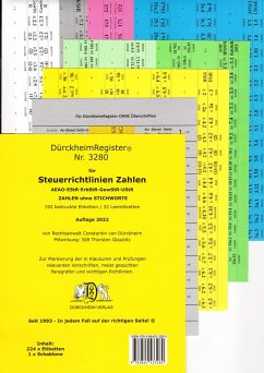 Cover DürckheimRegister® STEUERRICHTLINIEN OHNE Stichworte, Wichtige Gesetze und §§,