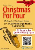 Bb Soprano Saxophone (instead Alto 1) part of "Christmas for four" Saxophone Quartet (fixed-layout eBook, ePUB)