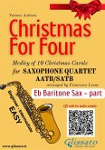 Eb Baritone Saxophone part of "Christmas for four" Saxophone Quartet (fixed-layout eBook, ePUB)