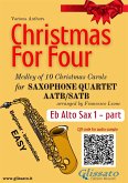 Eb Alto Saxophone 1 part of "Christmas for four" Saxophone Quartet (fixed-layout eBook, ePUB)