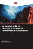 Le contenu de la biodiversité dans le fondamental secondaire