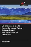 Le emissioni delle famiglie come fattori determinanti dell'impronta di carbonio