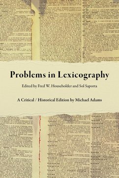 Cover Problems in Lexicography (eBook, ePUB)