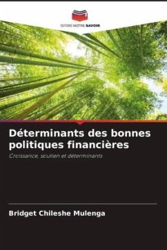 Déterminants des bonnes politiques financières - Chileshe Mulenga, Bridget