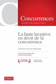 La faute lucrative en droit de la concurrence