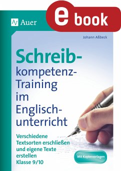 Schreibkompetenz -Training Englischunterricht 9-10 (eBook, PDF) - Aßbeck, Johann