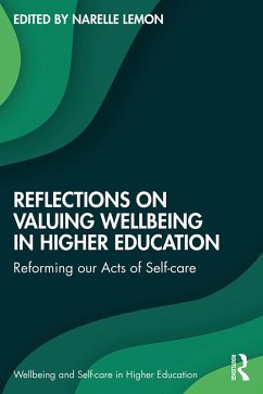 Cover Reflections on Valuing Wellbeing in Higher Education (eBook, PDF)