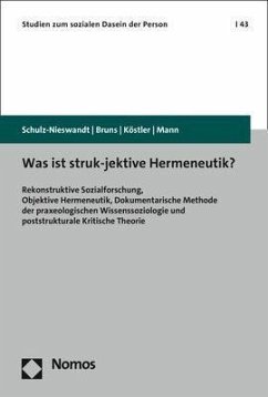 Was ist struk-jektive Hermeneutik? - Schulz-Nieswandt, Frank;Bruns, Anne;Köstler, Ursula