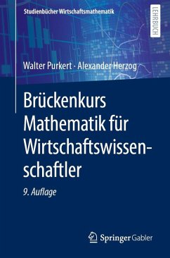Brückenkurs Mathematik für Wirtschaftswissenschaftler (eBook, PDF) - Purkert, Walter; Herzog, Alexander