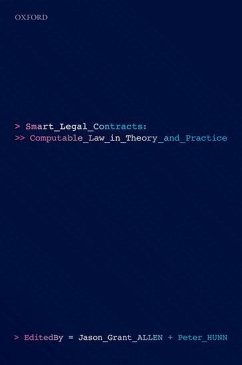 Smart Legal Contracts - Allen, Jason; Hunn, Peter