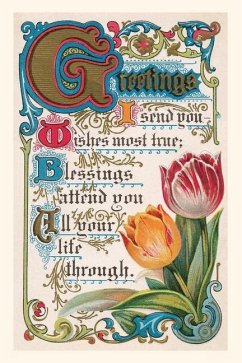 Vintage Journal Vintage Greetings with Tulips